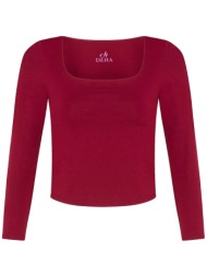 μπλουζάκια με μακριά μανίκια deha recycled microfibre long sleeve top |