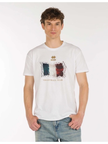 t-shirt με κοντά μανίκια errea naz. italia volley t-shirt