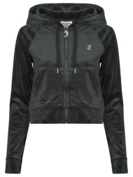 ζακέτα juicy couture madison classic velour hoodie with juicy logo