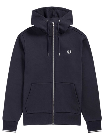 φούτερ fred perry fp hooded zip through sweatshirt |