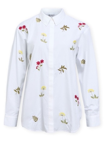 πουκάμισο με μακριά μανίκια object jelena shirt - white