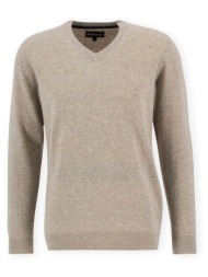 πουλόβερ barbour essential v-neck jumper - washed stone |