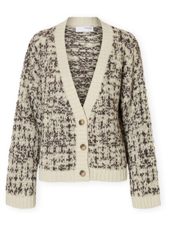 ζακέτα selected w lindsay cardigan - birch/delicious |