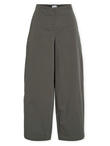 παντελόνα vila elvira trousers - dark grey |