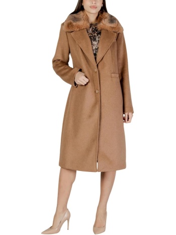 παλτό guess karole fur collar coat w5bl19 w2642 | σε προσφορά