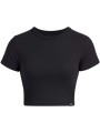 t-shirt με κοντά μανίκια under armour ua rival rib baby tee |