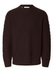πουλόβερ selected patric edit knit - chocolate torte |