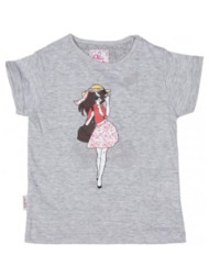 t-shirt με κοντά μανίκια miss girly t-shirt manches courtes fille flirt |