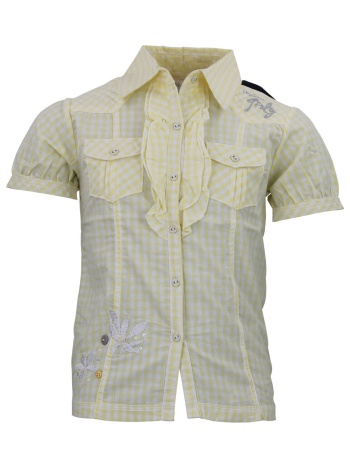 πουκάμισο με κοντά μανίκια srk chemise fille flarlo | σε προσφορά