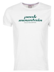 t-shirt με κοντά μανίκια peak mountain t-shirt manches courtes homme cosmo |