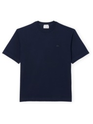 t-shirts & polos lacoste heavy jersey loose fit t-shirt - navy blue |