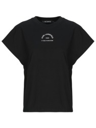 t-shirt με κοντά μανίκια karl lagerfeld rsg glitter relaxed t-shirt