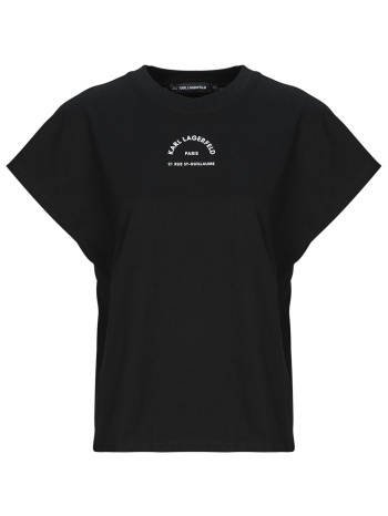 t-shirt με κοντά μανίκια karl lagerfeld rsg glitter relaxed