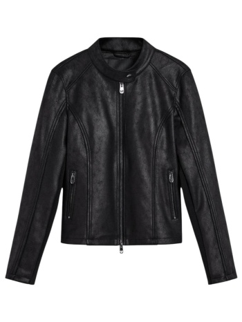 δερμάτινο μπουφάν desigual chaq_sand 26swew10 | σε προσφορά