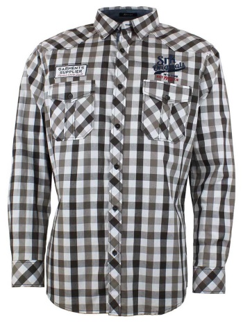 πουκάμισο με κοντά μανίκια srk chemise homme camdry | σε προσφορά