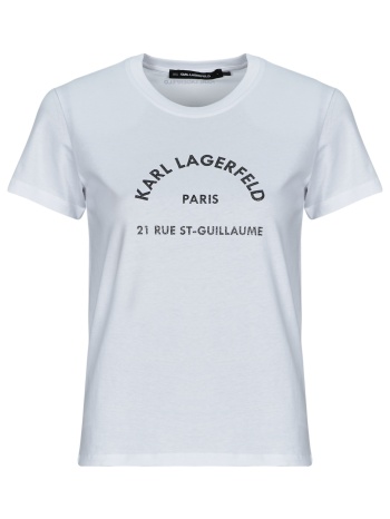 t-shirt με κοντά μανίκια karl lagerfeld rsg glitter petite