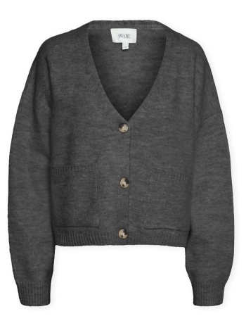 ζακέτα aware noos gemma cardigan - dark grey melange |