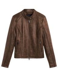 δερμάτινο μπουφάν desigual chaq_sand 26swew10 |