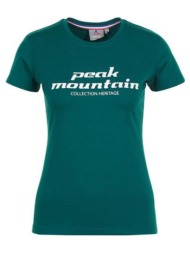 t-shirt με κοντά μανίκια peak mountain t-shirt manches courtes femme acosmo |