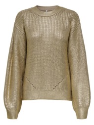 μπλουζάκια με μακριά μανίκια only onlkama knitted rib foil pullover women |