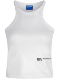 αμάνικα/t-shirts χωρίς μανίκια karl lagerfeld klj coated ribbed tank b1w17052 |
