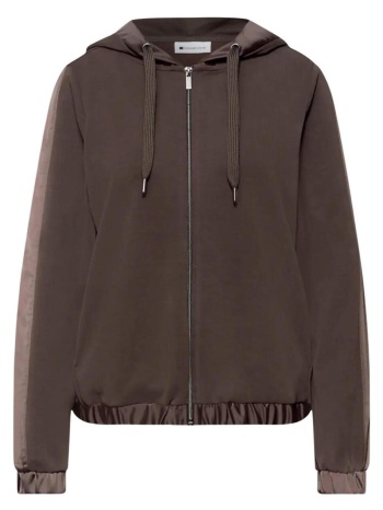 ζακέτα street one short silk look hoody jacket 324537 |