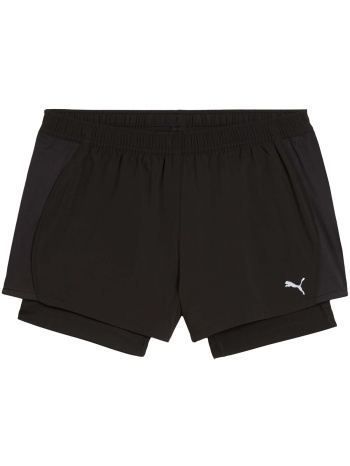 shorts & βερμούδες puma w run velocity 2in1 3 short |