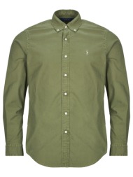 πουκάμισο με μακριά μανίκια polo ralph lauren chemise droite custom en oxford leger