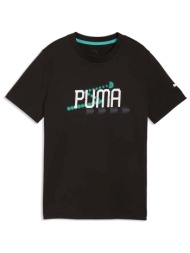 t-shirt με κοντά μανίκια puma active sports big graphic tee b |