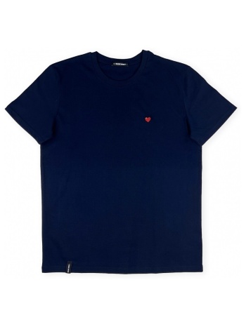 t-shirts & polos organic monkey pixel heart t-shirt - navy |