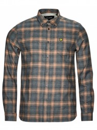 πουκάμισο με μακριά μανίκια lyle & scott button down check shirt