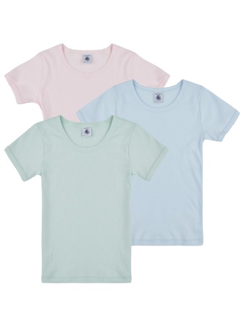 t-shirt με κοντά μανίκια petit bateau 3 tee shirts mc