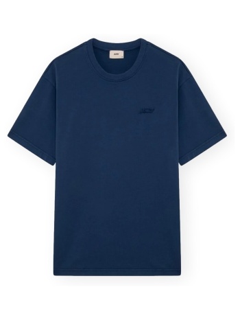 t-shirt με κοντά μανίκια autry logo tonal t-shirt - blue |