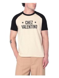 t-shirt με κοντά μανίκια valentino t-shirt beurre |