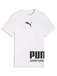 t-shirt με κοντά μανίκια puma sport graphic tee b |