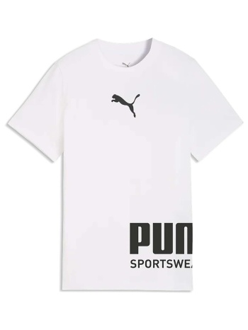 t-shirt με κοντά μανίκια puma sport graphic tee b |