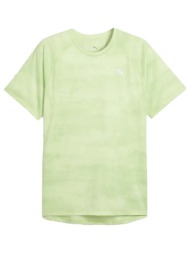 t-shirt με κοντά μανίκια puma m run velocity aop tee |