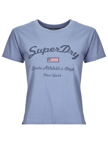 t-shirt με κοντά μανίκια superdry ath ess fitted graphic tee