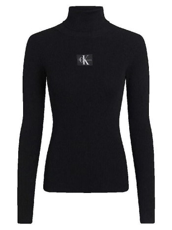 φούτερ calvin klein jeans badge roll neck swea |