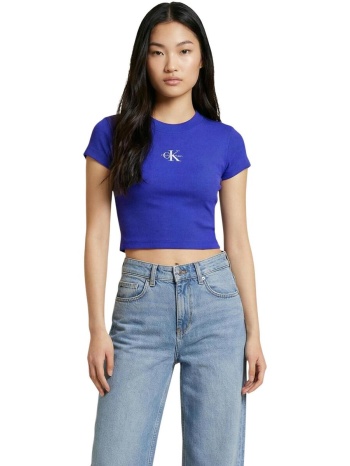 t-shirt με κοντά μανίκια calvin klein jeans monogram baby