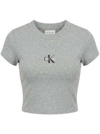 t-shirt με κοντά μανίκια calvin klein jeans monogram baby