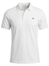 πόλο με κοντά μανίκια gant reg shield ss pique polo 2601.002210 |