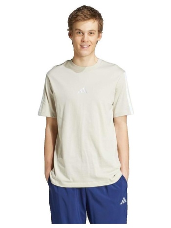t-shirts & polos adidas t-shirt essentials 3 stripes beige |