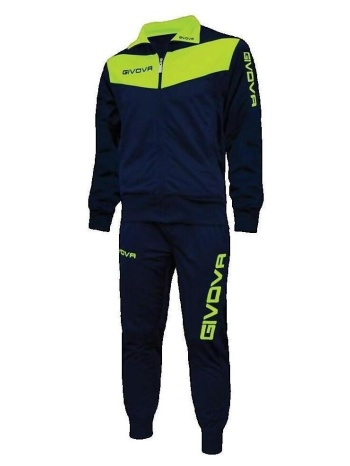 σετ από φόρμες givova survêtement coupe ajustée bleu |