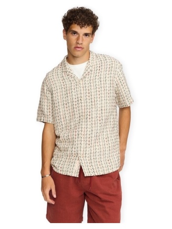 πουκάμισο με κοντά μανίκια revolution cuban shirt 3252 