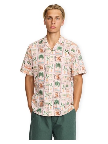 πουκάμισο με κοντά μανίκια revolution cuban shirt 3247 