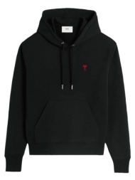 t-shirt με κουκούλα ami paris hoodie bfusw235.730 black |