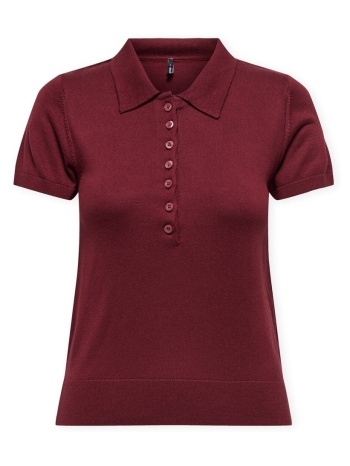 πόλο με κοντά μανίκια only polo catherine - cabernet |