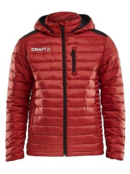 μπουφάν craft doudoune isolate rouge avec capuche |