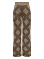 φαρδιά παντελόνια only onlanny knitted elastic waist straight fit pants women |